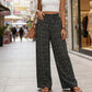 ⏳ Zeitlich begrenzt 50% Rabatt ⏰ Damen-Hose mit gerafftem Hohem Bund und Weitem Bein 👖