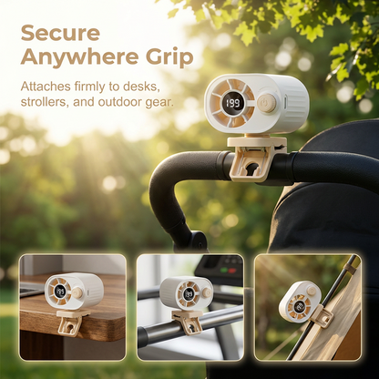 Wiederaufladbarer Clip-On-Luftkühler für den Außenbereich