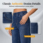 👖 Weite Damen-Crop-Jeans mit Gummibund – Bequem, Weitbeinig, Denim 🍂