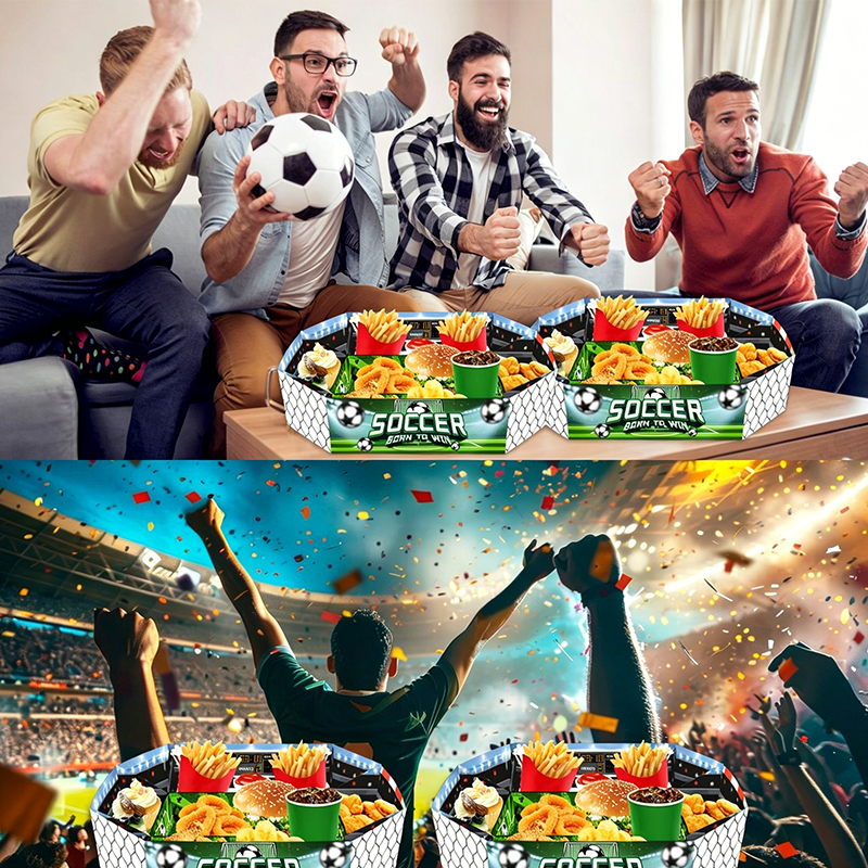 3-teiliges Snack-Set „Fußballstadion“