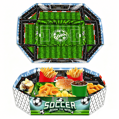 3-teiliges Snack-Set „Fußballstadion“
