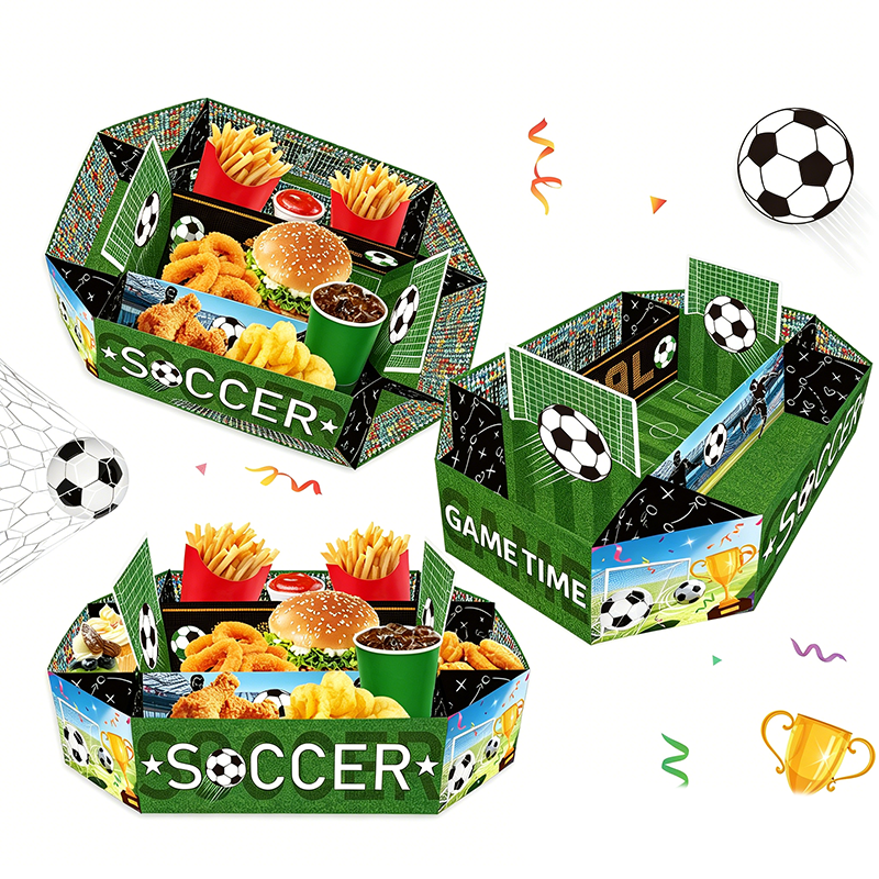 3-teiliges Snack-Set „Fußballstadion“