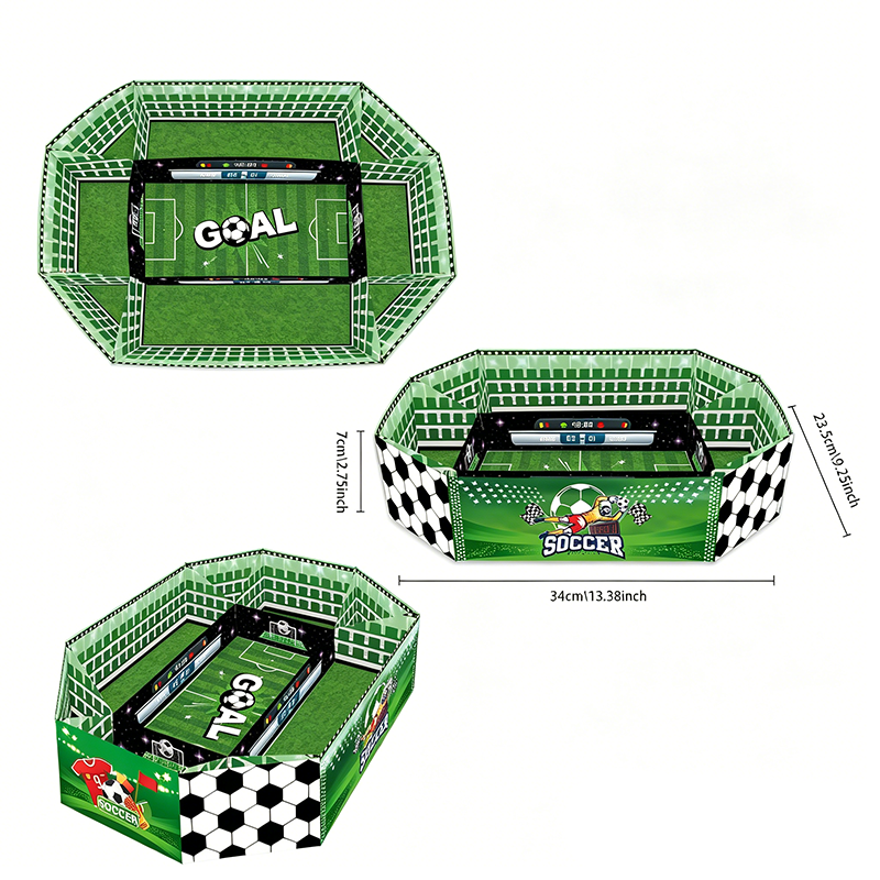 3-teiliges Snack-Set „Fußballstadion“