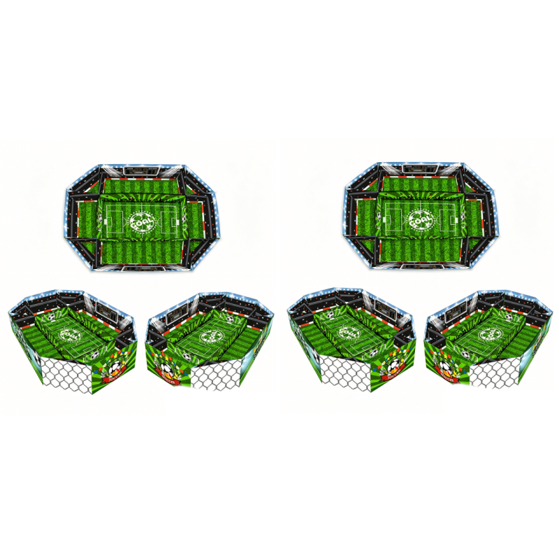 3-teiliges Snack-Set „Fußballstadion“