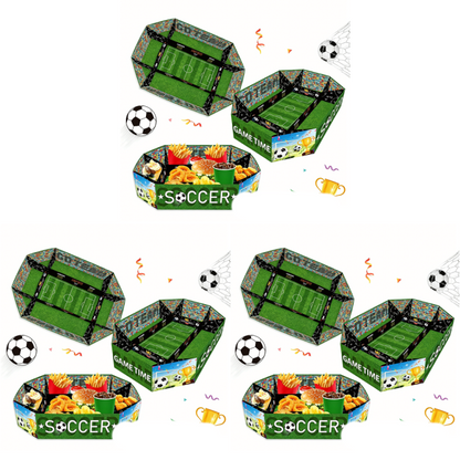 3-teiliges Snack-Set „Fußballstadion“