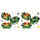 3-teiliges Snack-Set „Fußballstadion“