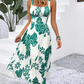 🌺 NUR FÜR KURZE ZEIT: 50 % RABATT! 👗 Damenkleid mit Spaghettiträgern und Blumenmuster – gesmokter Rücken, A-Linie, leicht 🌼