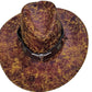 🤠 LIMITED-TIME 50% RABATT! ✨ Vintage-Cowboyhut mit breiter Krempe & Riemen – PU, Einheitsgröße, Verstellbar ☀️