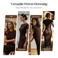 Elegantes Kleid mit Wickelausschnitt vorne und tailliertem Schlitz