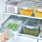 ⏰️Last Day For Free Shipping⌛️3PCS Fruit Storage Container Set for Fridge with Removable Colander