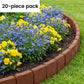 Gartenborder Set Kopfsteinoptik 5m – 20 ineinandergreifende Teile ☀️ Wetterfestes PP-Kunststoff, kein Graben & kein Werkzeug – ideal für Beete & Wege 🌿