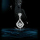 [Ideales Geschenk] Glitzernde Herz-Wassertropfen-Stein-Halskette