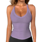 💥 50% RABATT! 👚 Damen Ribbed V-Ausschnitt Tanktop – Stretchig, figurbetont & ideal für Sommer, Sport & Layering ✨
