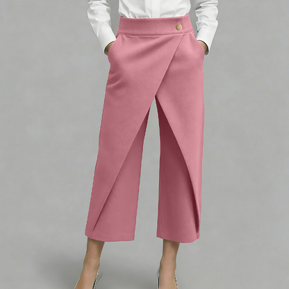⏳Nur für kurze Zeit: 50 % Rabatt⏰Patchwork-Freizeithose für Damen in verkürzter Länge👖