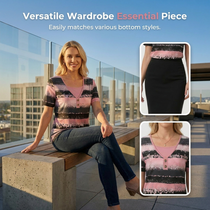 🌸 50% FRÜHLINGS-RABATT! Lässiger Chic ohne Aufwand: Dieses Henley macht den Zweiteiler-Look – einfach anziehen & wohlfühlen.