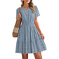 🌞 50% RABATT NUR HEUTE 👗 Damen Stufen-Minikleid – sommerlich, locker & verspielt 💫 Perfekt für Strand & Stadt