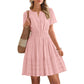 🌞 50% RABATT NUR HEUTE 👗 Damen Stufen-Minikleid – sommerlich, locker & verspielt 💫 Perfekt für Strand & Stadt