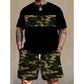 👕 50% RABATT!  Herren Camouflage-Print T-Shirt & Shorts Set – Baumwollmischgewebe, bequeme Passform & perfekt für Outdoor, Sport oder lässige Sommertage 🩳