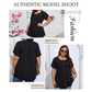💥 JETZT HALBPREIS! 👚 Damen T-Shirt mit Puffärmeln & Front-Falten ✨ Elegant, weich & atmungsaktiv – perfekt für Büro & Brunch 🌸