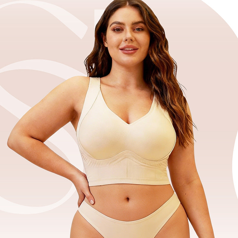 👙 BEFRISTET 50% RABATT! ✨ Nahtloser Push-up-BH – W-Stütze, 3cm Träger, 7-Reihen 👌