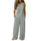 Set aus einem ärmellosen Freizeit-Oberteil und einer Hose mit weitem Bein für Damen