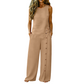 Set aus einem ärmellosen Freizeit-Oberteil und einer Hose mit weitem Bein für Damen