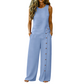 Set aus einem ärmellosen Freizeit-Oberteil und einer Hose mit weitem Bein für Damen