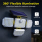 Multi-Head Solar Motion Sensor Light