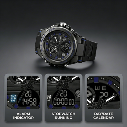 ⌚️💧 Wasserdichte Sportuhr für Herren – 40% RABATT! Robust, multifunktional & perfekt für Sport, Outdoor & Alltag 🏊‍♂️🚴‍♂️