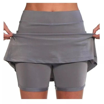 🏸 Sport-Rock mit integrierten Shorts – Anti-Scheuer, ideal für Tennis, Laufen & Gym!