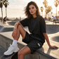 👖⏰ 50% RABATT – NUR FÜR KURZE ZEIT! Damen Cargo Shorts mit elastischem Bund – Locker, bequem & mit Kordelzug ✨