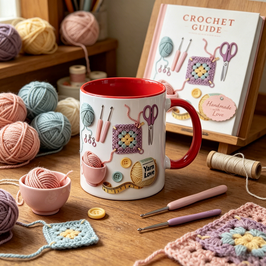 🔥 LIMITIERT: -50% ☕🧶 Wollbecher für Häkeln & Stricken – praktisch, dekorativ & perfekt als Geschenkidee 🎁